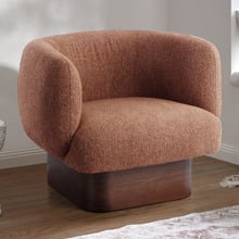 Caramel Benji Swivel Armchair